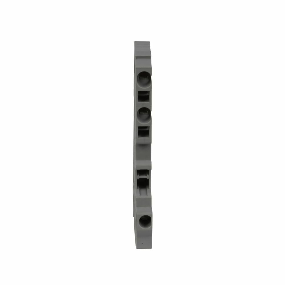 Eaton XB IEC terminal block, Spring Cage Hybrid Terminal Blocks, Spring in #26-14 AWG, Screw in #26-14 AWG, Gray