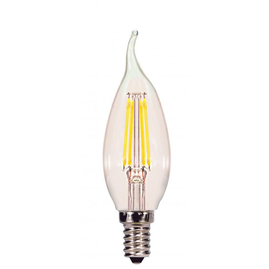 4W CA11 LED Lamp - Clear - Candelabra Base - 2700K - 350L - 120V