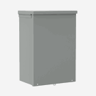 Screw-Cover Drip-Shield Type 3R no Knockouts, 12x12x8, Gray, Steel