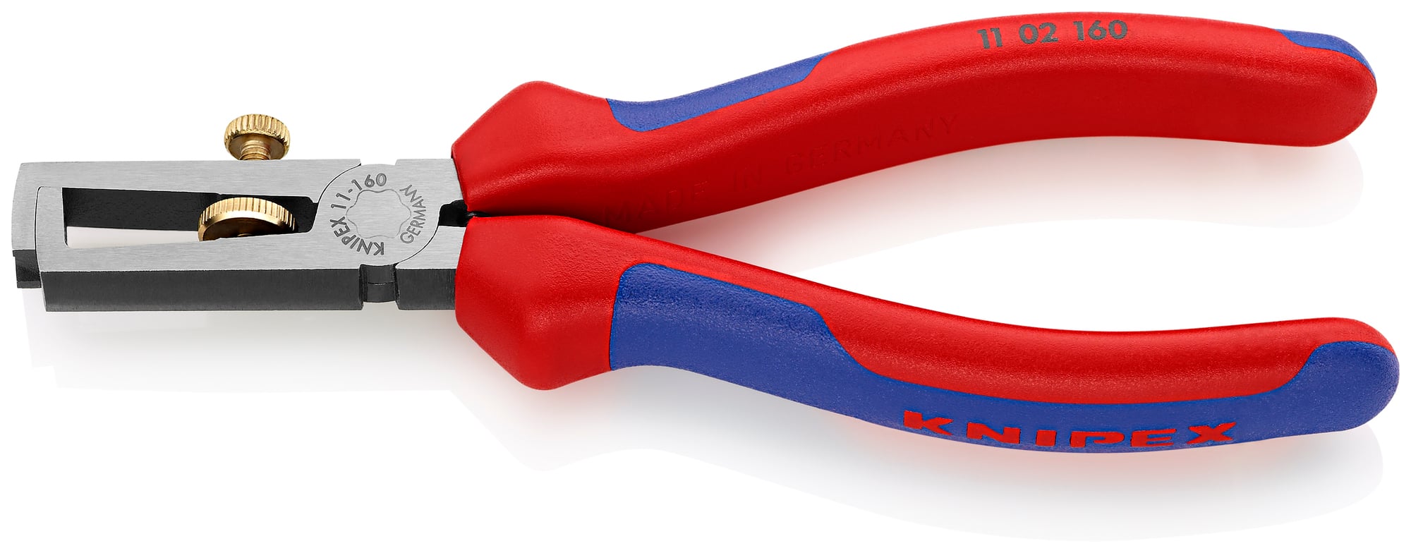 End-Type Wire Stripper, 6 1/4 in., Multi-component, Polished