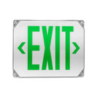 EXL5 Series LED Outdoor Emergency Exit Sign, Green Lettering