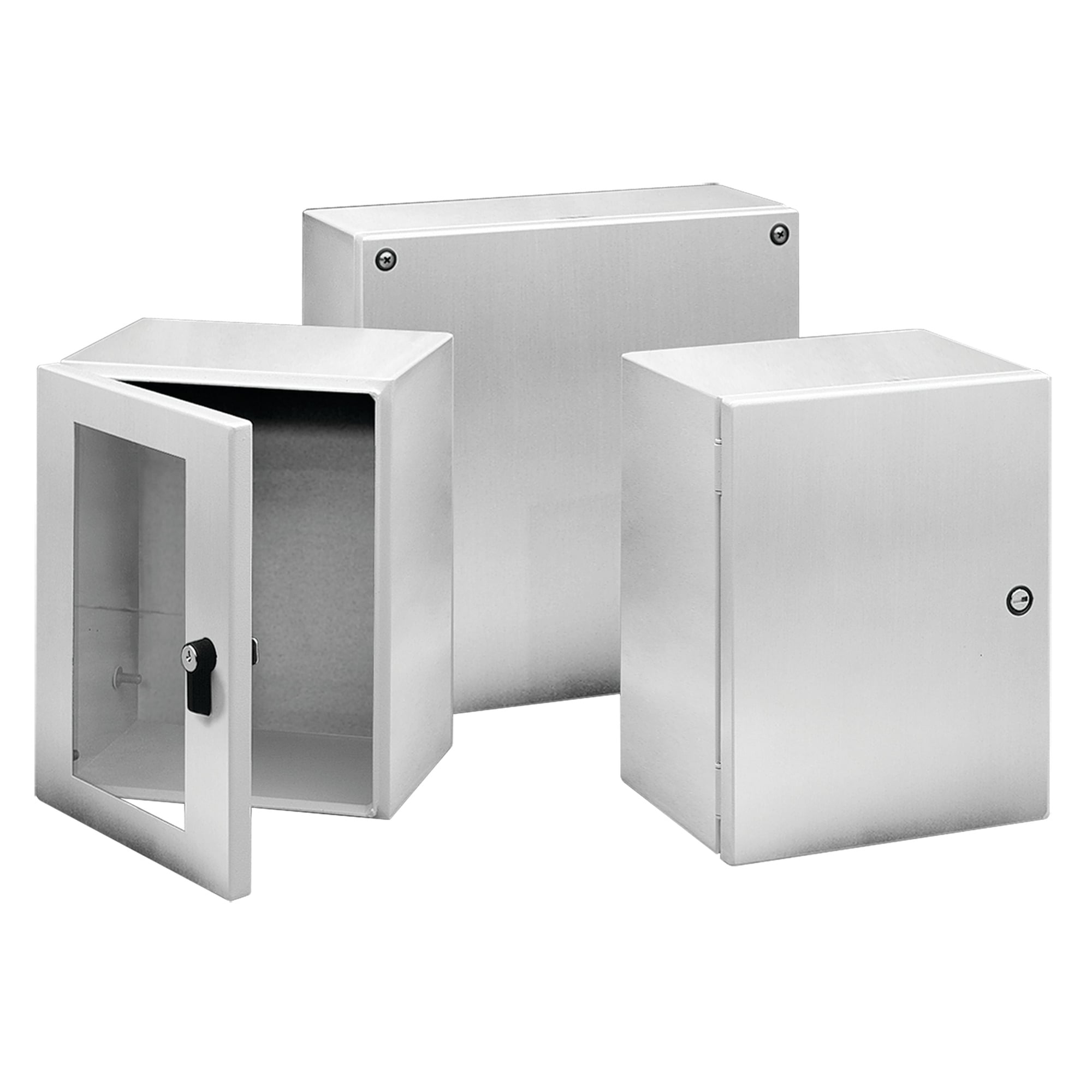 InLine Hinged Window Cover Type 4X, 250x200x150mm, Brushed, Stainless 304