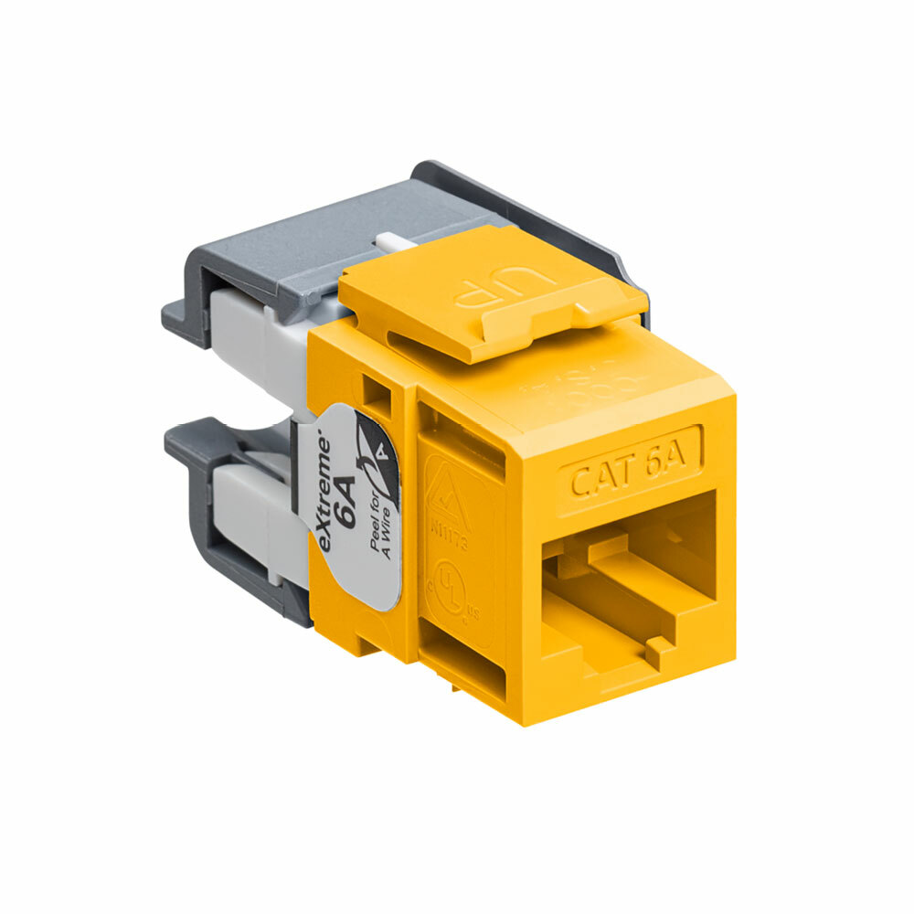 eXtreme 10G QuickPort Connector, CAT 6A, yellow