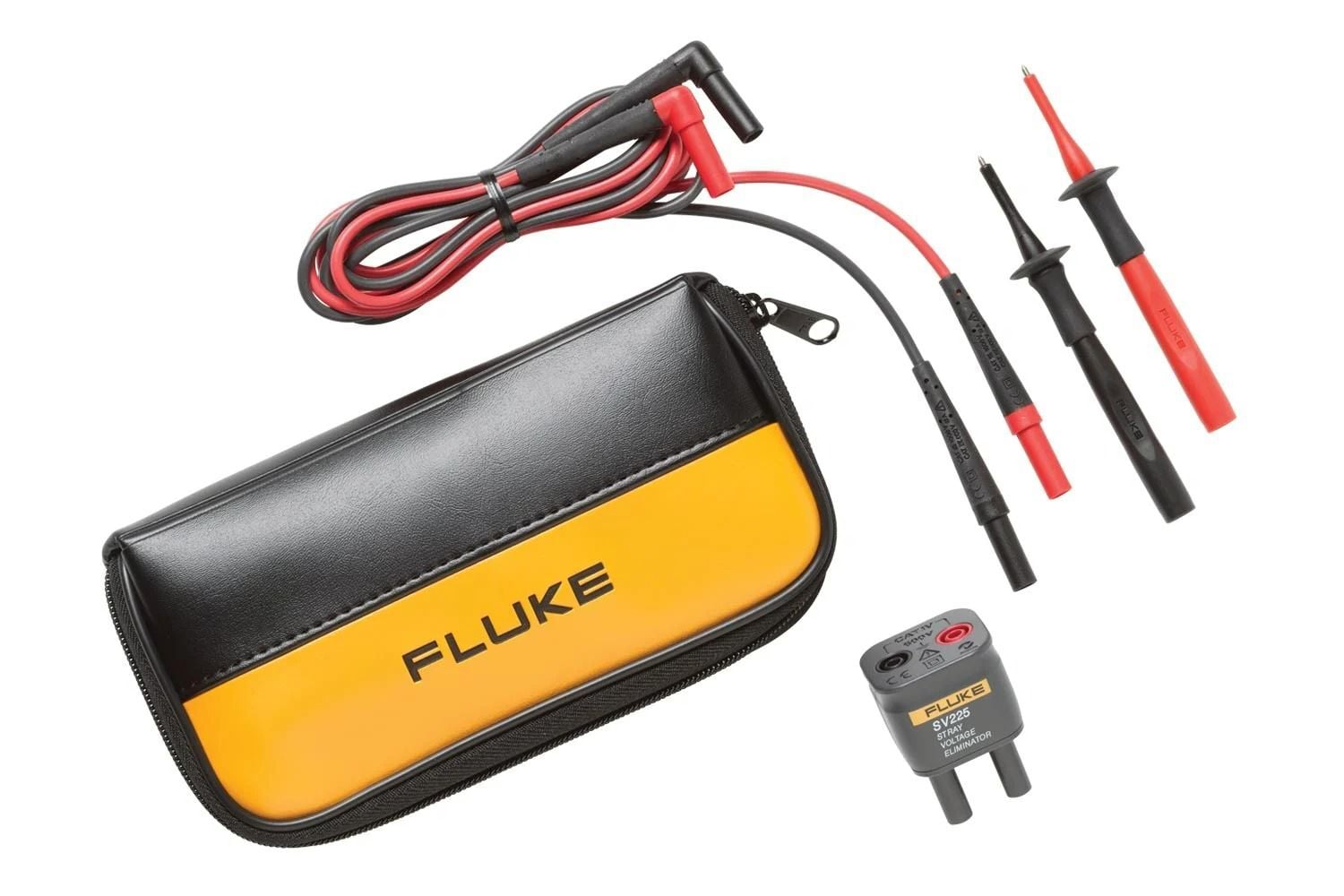 SureGrip Stray Voltage Adapter Test Lead Kit, Operating Temperature: -20 To 55 DEG C, 90 PCT At 0 - 35 DEG C, 70 PCT At 35 - 55 DEG C Humidity, Nominal Resistance: 3000 OHM At 25 DEG C, CAT III 1000 V, CAT IV 600 V Rated, For Use With All Modern Meters With Standard Input Spacing