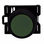 Eaton 22.5 mm RMQ-Titan Pushbutton,Green Actuator,Black bezel,IP67, IP69K,Non-illuminated,Flush mounting,NEMA 4X, 13,5,000,000 operations,Momentary,22.5 mm,Flush Pushbutton,M22
