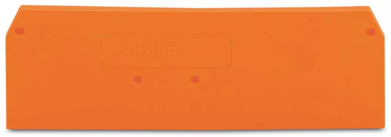 End and intermediate plate; 2 mm thick; orange