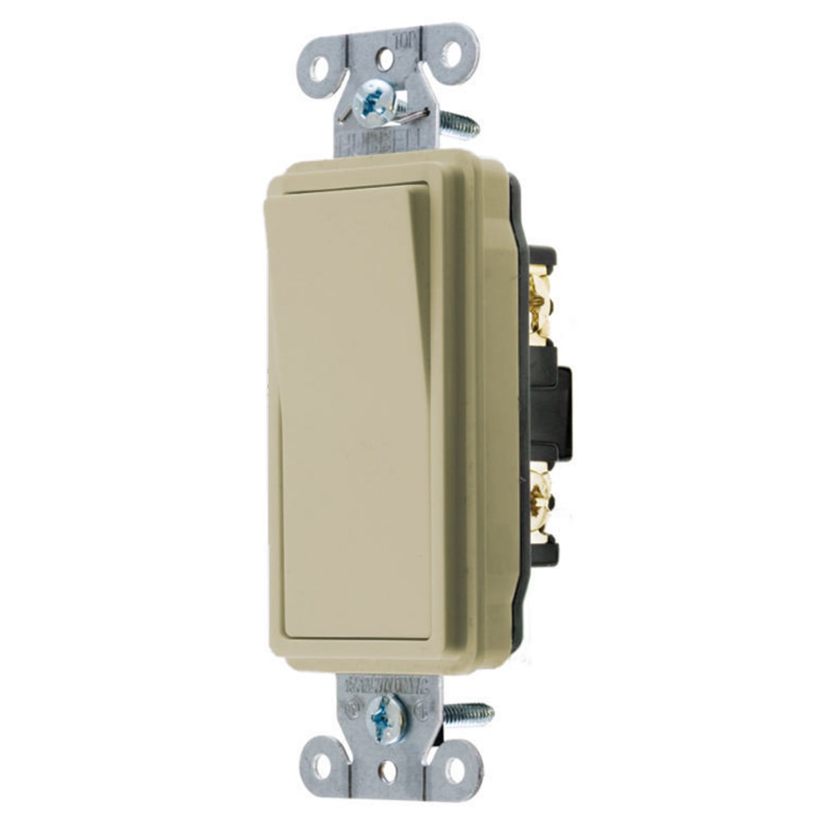 DS220I General Purpose Standard Specification Grade AC Decorator Switch, 120/277 VAC, 20 A, 5540 W Power Rating, 2-Position Contact