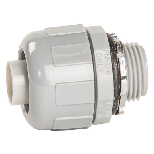 1 Inch 90 Degree Gray Liquidtight Non-metallic Omni Connector