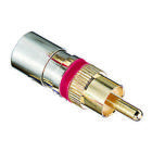 IDEAL, Compression Connector, RCA, Conductor Range: 029 - 042 IN, 20 - 18 AWG Center Solid Conductor, Material: Brass, Finish: Nickel-Plated, Nominal Impedance: 75 OHM, Coaxial Cable Type: RG-59, Bandwidth: 3 GHZ, Dielectric Diameter: 0.142 - 0.150 IN, Overall Jacket Diameter: 0.230 - 0.270 IN