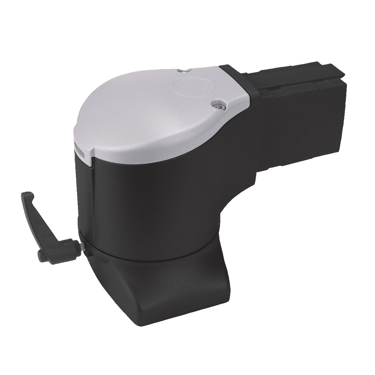 Syspend 180-Max Flange Elbow Coupling, 5.42x7.68x4.93, Black, Aluminum