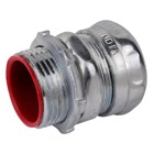 Compression Connector, Insulated and Concrete Tight, Conduit Size 1 Inch, Material Zinc Plated Steel, For use with EMT Conduit