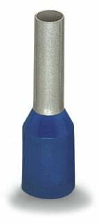 Ferrule; Sleeve for 2.5 mm² / AWG 14; insulated; electro-tin plated; electrolytic copper; gastight crimped; acc. to DIN 46228, Part 4/09.90; blue