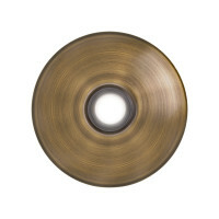 PrimeChime Plus 2 Antique Brass Stucco Lighted Doorbell Button