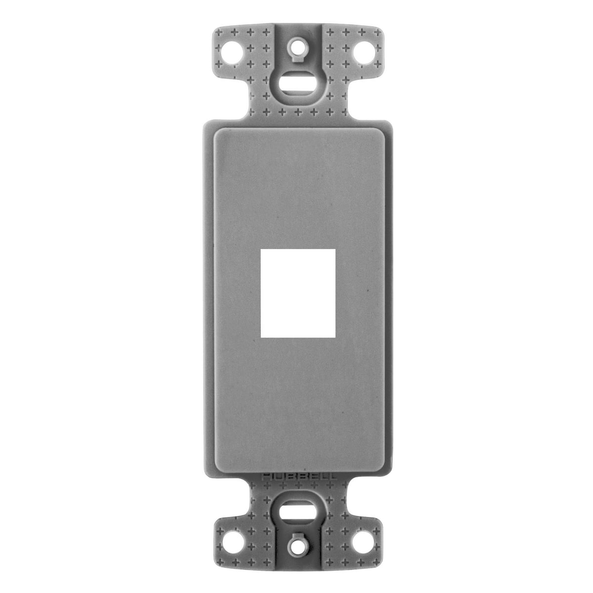 Plate, Decorator Keystone Frame, 1-Port, Gray