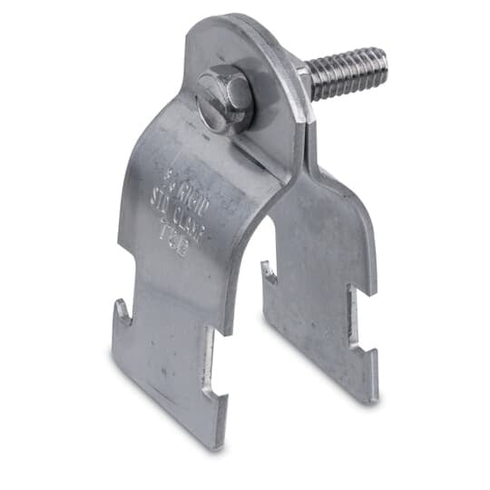 Pipe Strap, 14 Gauge, 1/2 Inch Pipe Size, Steel, For use with EMT