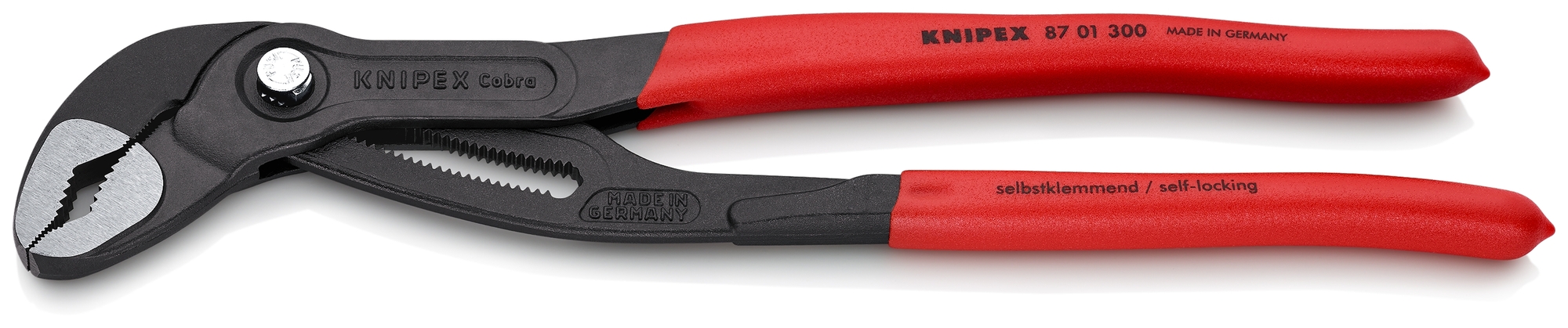 Cobra Water Pump Pliers, 12 in., Non-Slip Plastic, Bulk