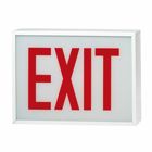 Self Powered, Exit Sign, Steel Housing, White LED Exit, With Lens