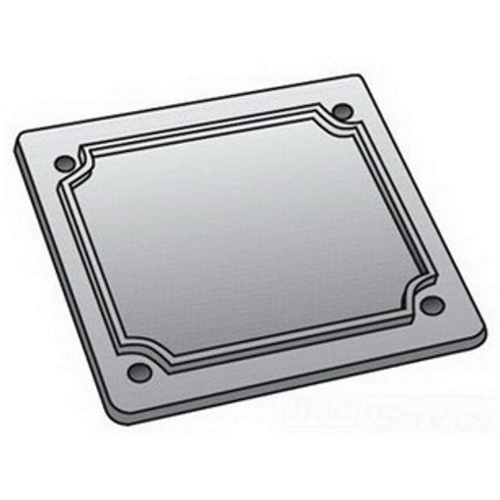 OZ-Gedney Type FS-2 Blank Flat Cast Device Box Cover, Gray Iron, Finish: Zinc Electroplated, Device Box, Screw Mounting, No, Third Party Certification: UL File Number E-18095, CSA 009795, Applicable Third Party Standards: UL 514A, CSA C22.2 N