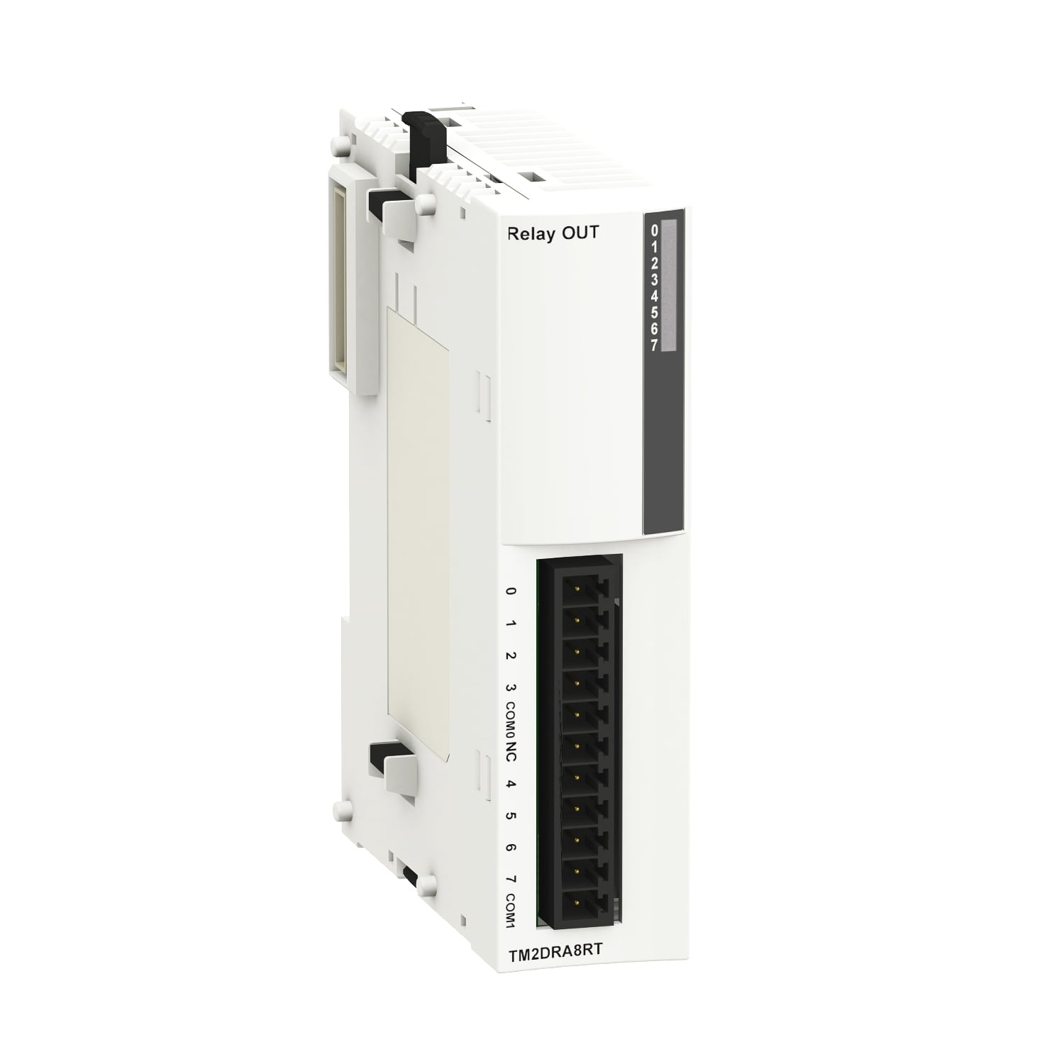 I/O expansion module, Modicon M238 logic controller, Twido, 8 outputs relay, 1 removable screw terminal block, wear part