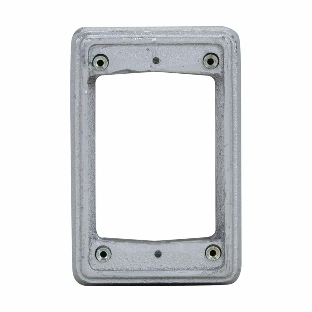 Eaton Crouse-Hinds series EXF cover extension, 1" exterior depth, Single-gang