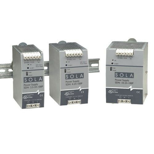 SDN-P Series DIN Rail Power Supply, Nominal Output Current: 5 A (240 W), Nominal Voltage Input: 115/230 Vac, Nominal Voltage Output: 48 Vdc, Frequency 47-63 Hz, Single Phase