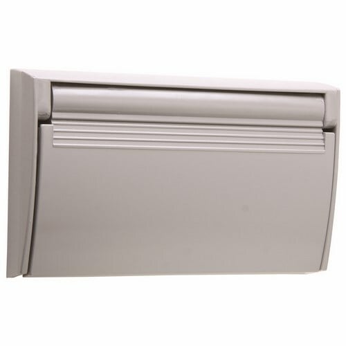 Weatherproof Cover, Decorator or Ground Fault Circuit Interrupter, Horizontal Self Closing Flip Lid, Gray with Black Gasket
