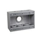3G WP BOX (7) 1 IN. OUTLETS - GRAY