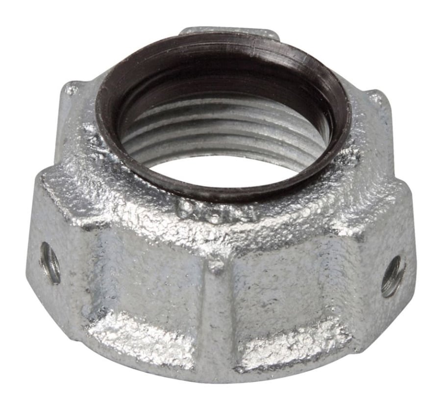 H1037 Throat Conduit Bushing, 2-1/2 in Trade, Malleable Iron, Zinc Plated