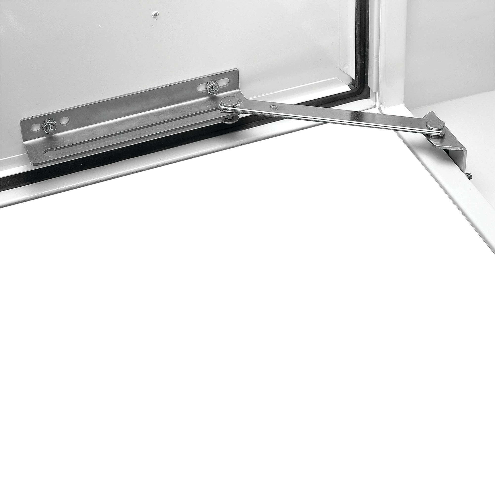 Door Stop Kit for Free-Stand Enclosures, Plated, Steel