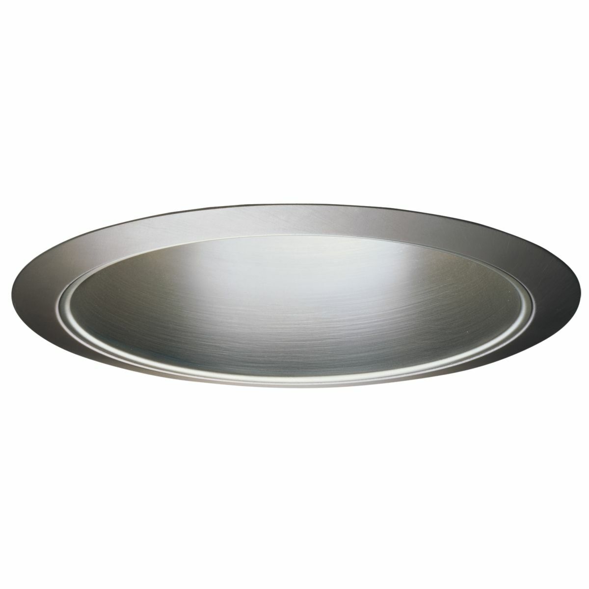 6" Trim Full Reflector - Socket Supporting Satin Nickel Trim with Satin Nickel Reflector