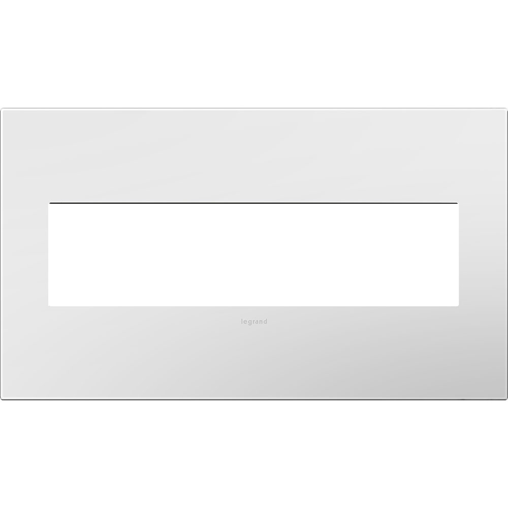 4-Gang 2-Module Wall Plate Gloss White