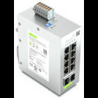 Lean Managed Switch; 8-Port 1000BASE-T; 2-Slot 1000BASE-SX/LX; light gray