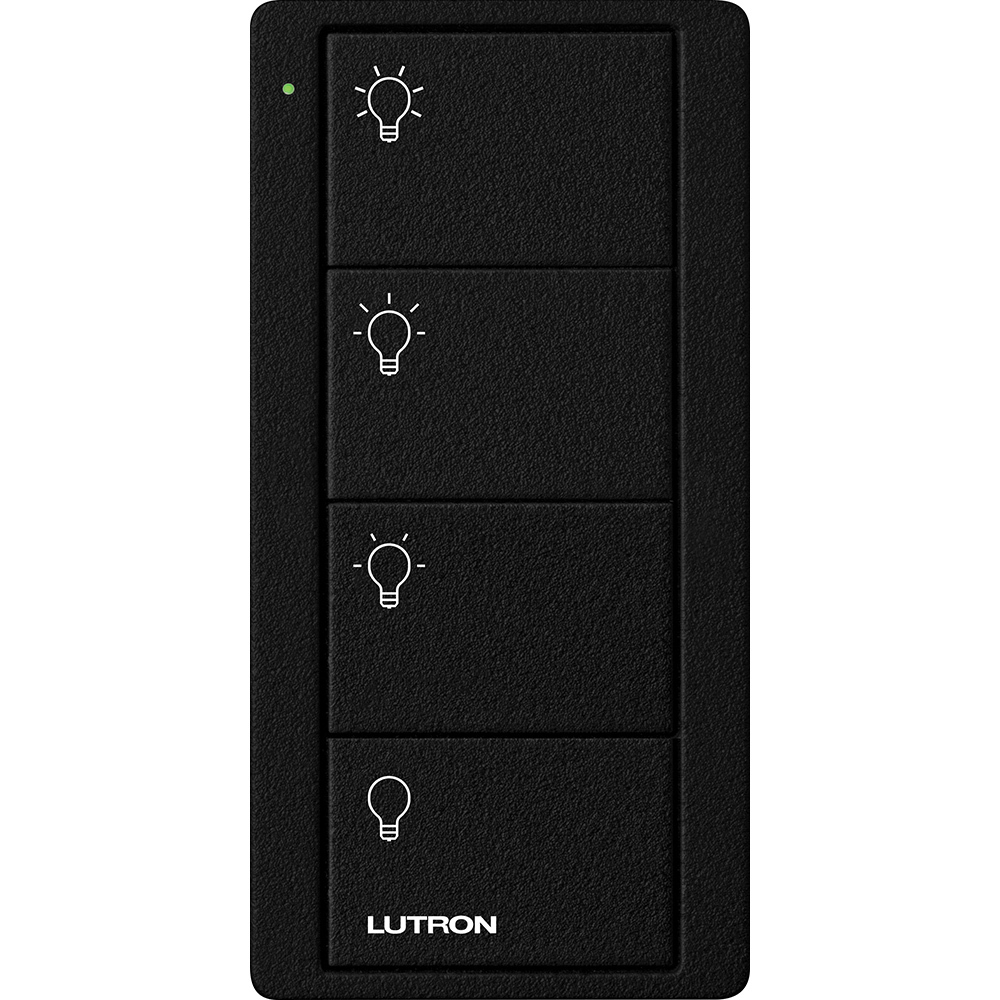 Pico Wireless Control, 4-button, 434 MHz, scene control of lights, standard engraving, in midnight