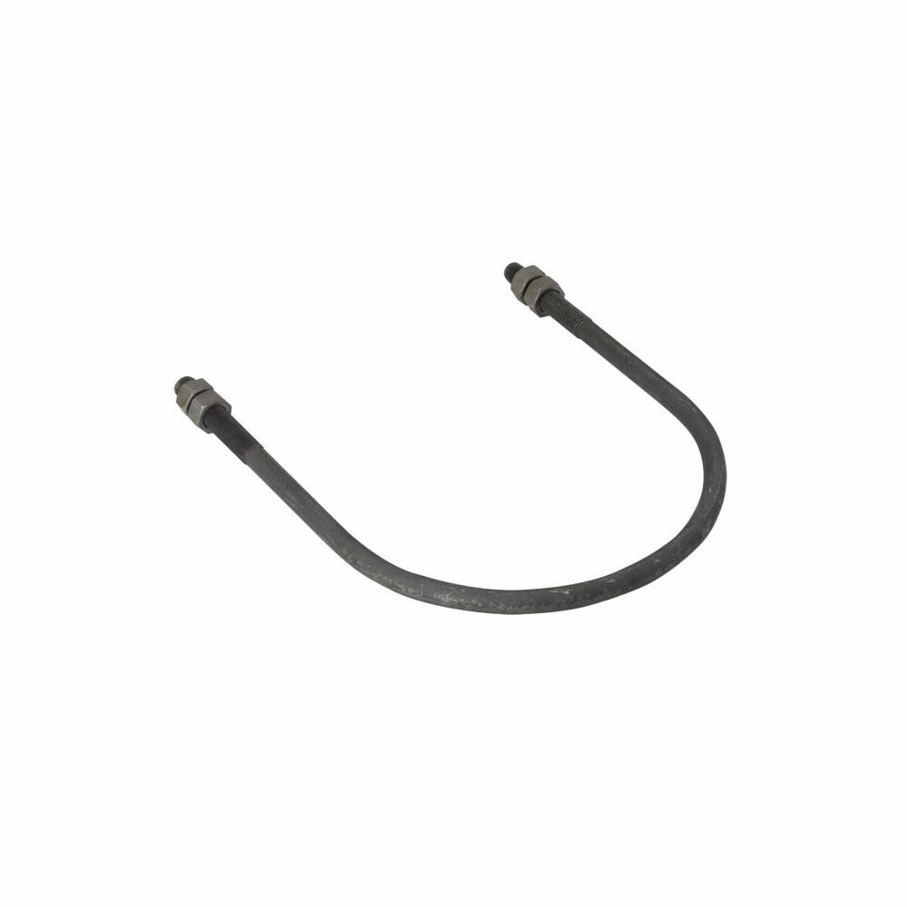 Eaton B-Line series U-bolt, 20" H x 8" D, Steel, 3382 load, 5/8"-11 rod size, 3.75" thread len, 750 temp, U-bolt with 4 hex nuts