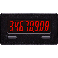 CUB7T 8-Digit Timer, Low Voltage Input, Red Display