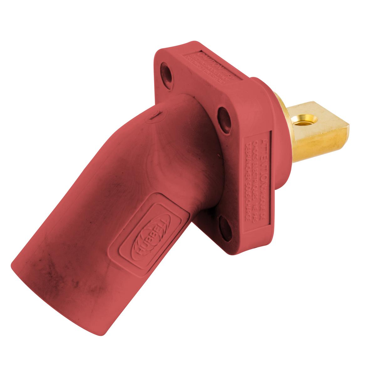 Single Pole Products, 300/400A Series,Inlet, Angled, Buss Connection, Red