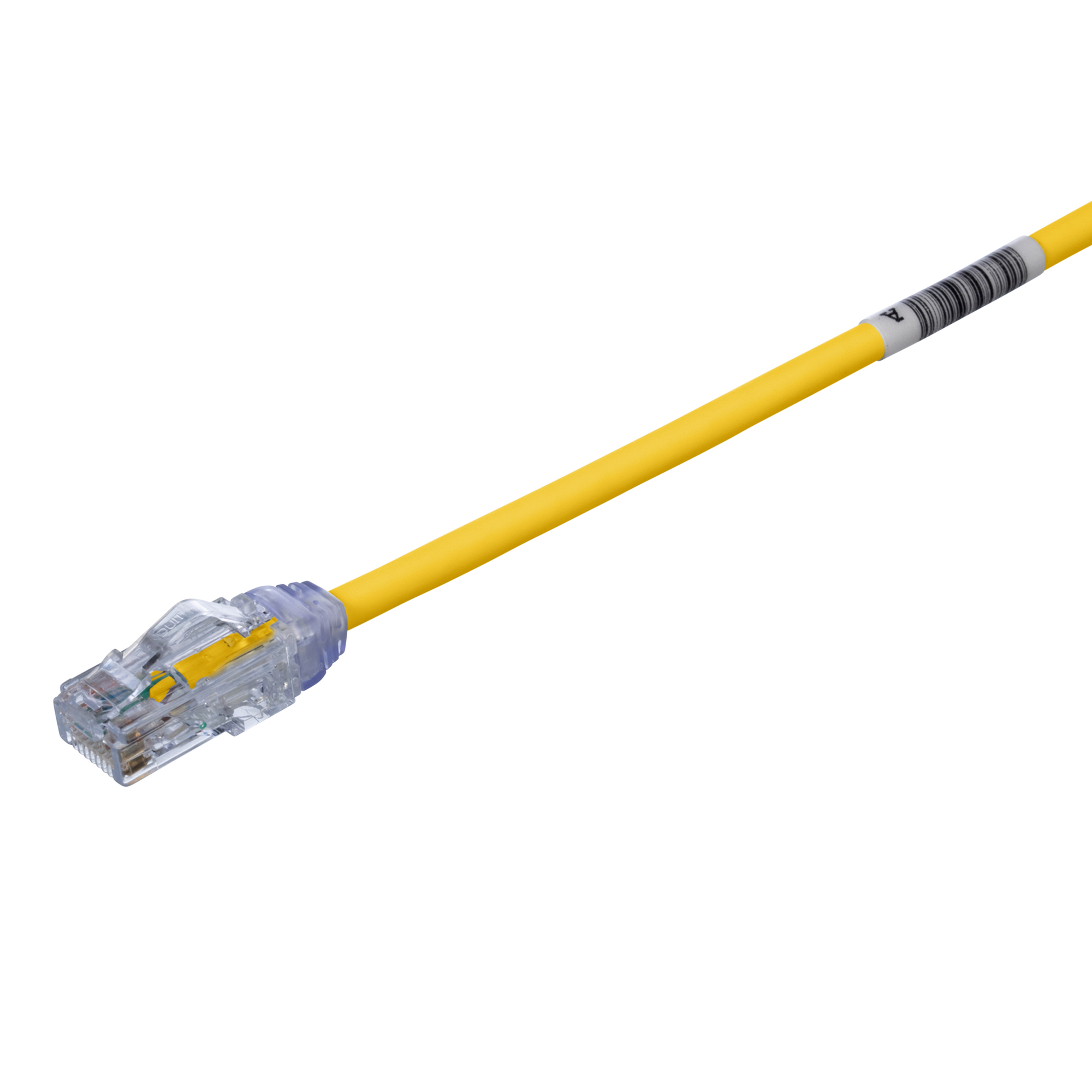 Cat 6A 28AWG UTP Patch Cord, CM/LSZH, Ye