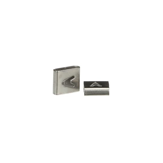 316 Stainless Steel Cable Tie Identification Tag, Length of 11.30mm (0.445 Inches), Width of 9.52mm (0.375 Inches), Symbol: the Letter A