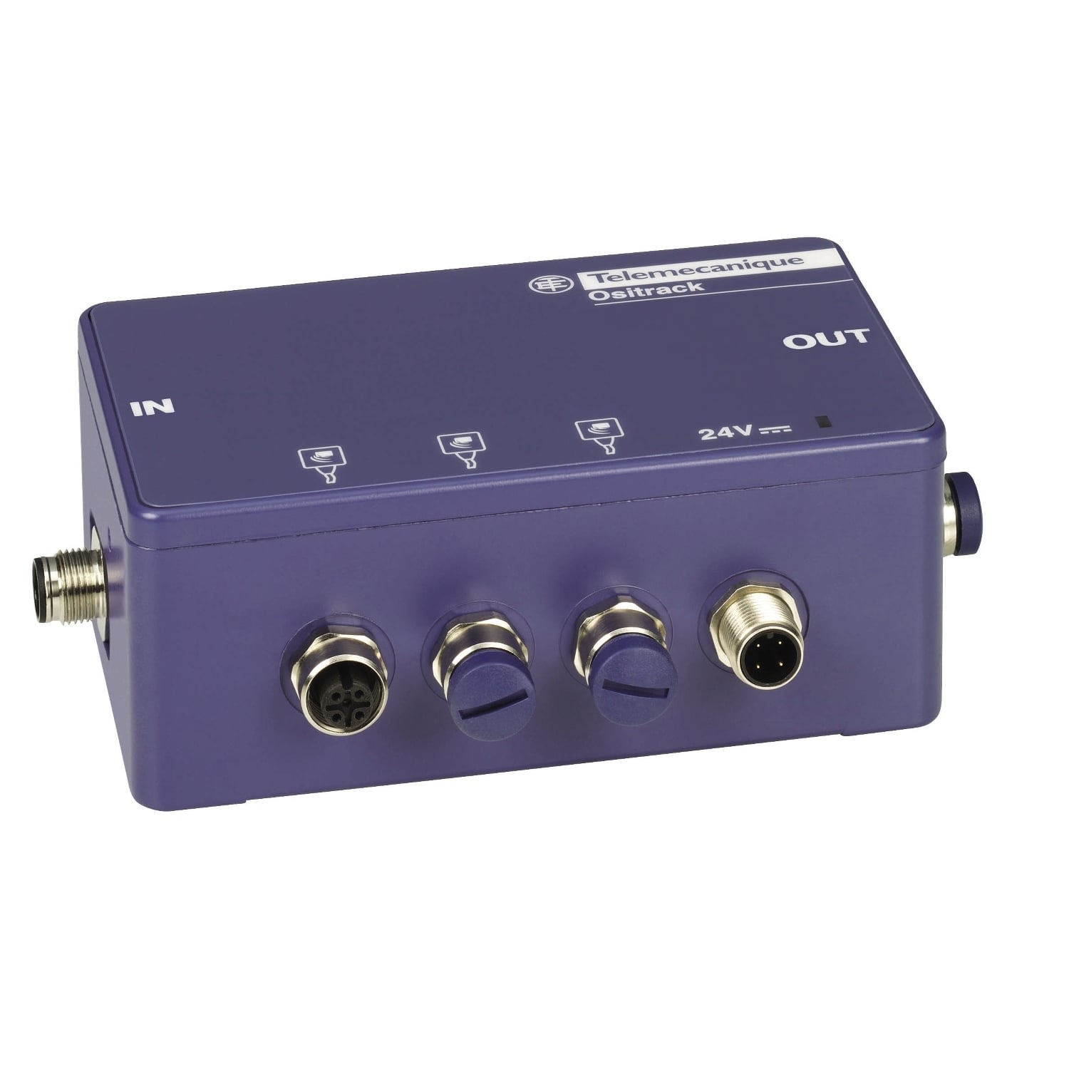 Connection tap off box, Radio frequency identification XG, 3 RFID station to Modbus or UNI TELWAY, M12