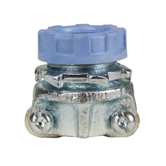 Non watertight fittings made of malleable iron. Hub size 3/4 inch.