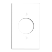 1-Gang 1.60-Inch Diameter, Device Receptacle Wallplate, Ivory