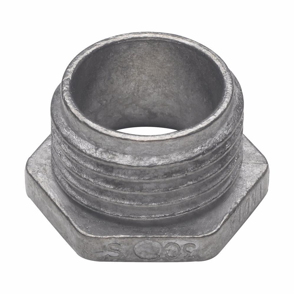 50D Non-Insulated Threaded NPSM Conduit Bushed Nipple, 1/2 in, For Use With Rigid/IMC Conduit, Die Cast Zinc