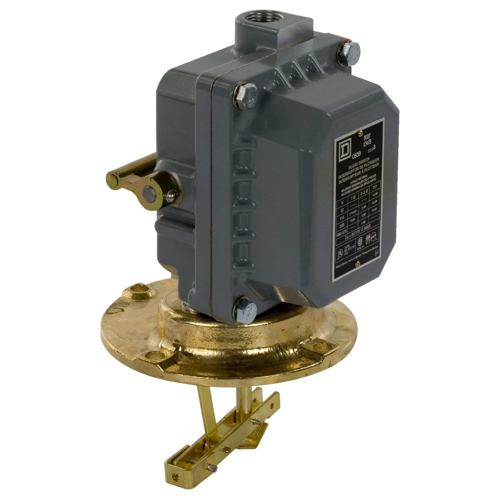 closed tank - NEMA 7/9 - flange mounted - 2 NC DPST-DB contacts