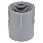 Female Adapter, Size 2 Inches, Length 2-5/16 Inches, Outer Diameter 2-47/64 Inches, Material PVC, Color Gray, For use with Schedule 40 and 80 Conduit, Pack of 4