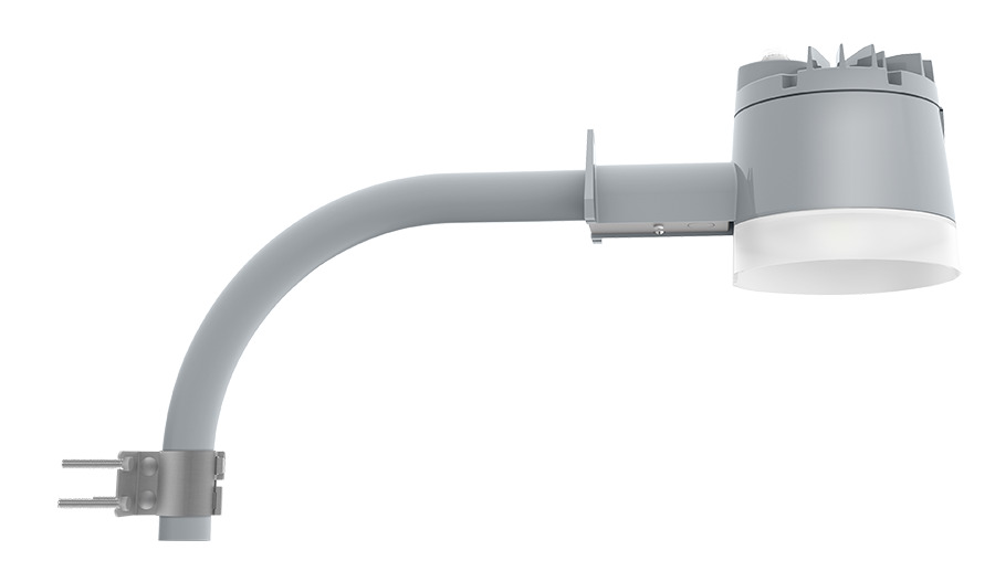 Area Lights 5539 Lumens Ybled 40W Arm Mount 5000K Universal Photocell Silver Gray
