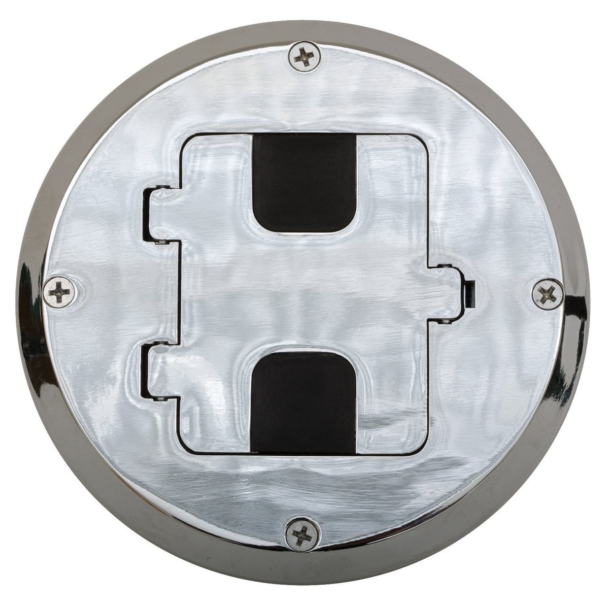 Floor Boxes, Wood Floor Box Kit, Chrome