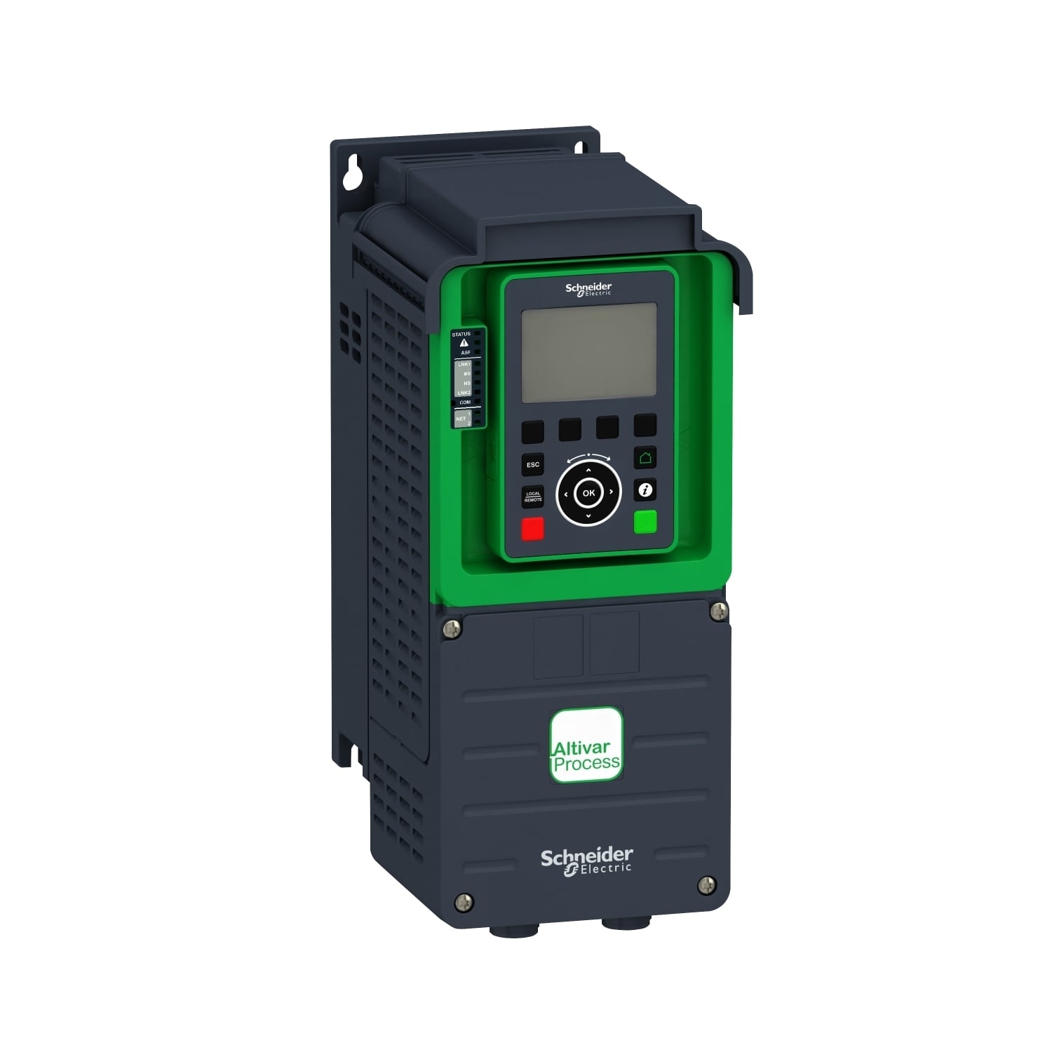 variable speed drive, Altivar Process ATV900, ATV930, 0.75kW, 200 to 240V, with braking unit, IP21