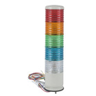Harmony XVC, Monolithic precabled tower light, plastic, red orange green blue clear, 60, base mounting, steady, IP54, 24 V AC/DC