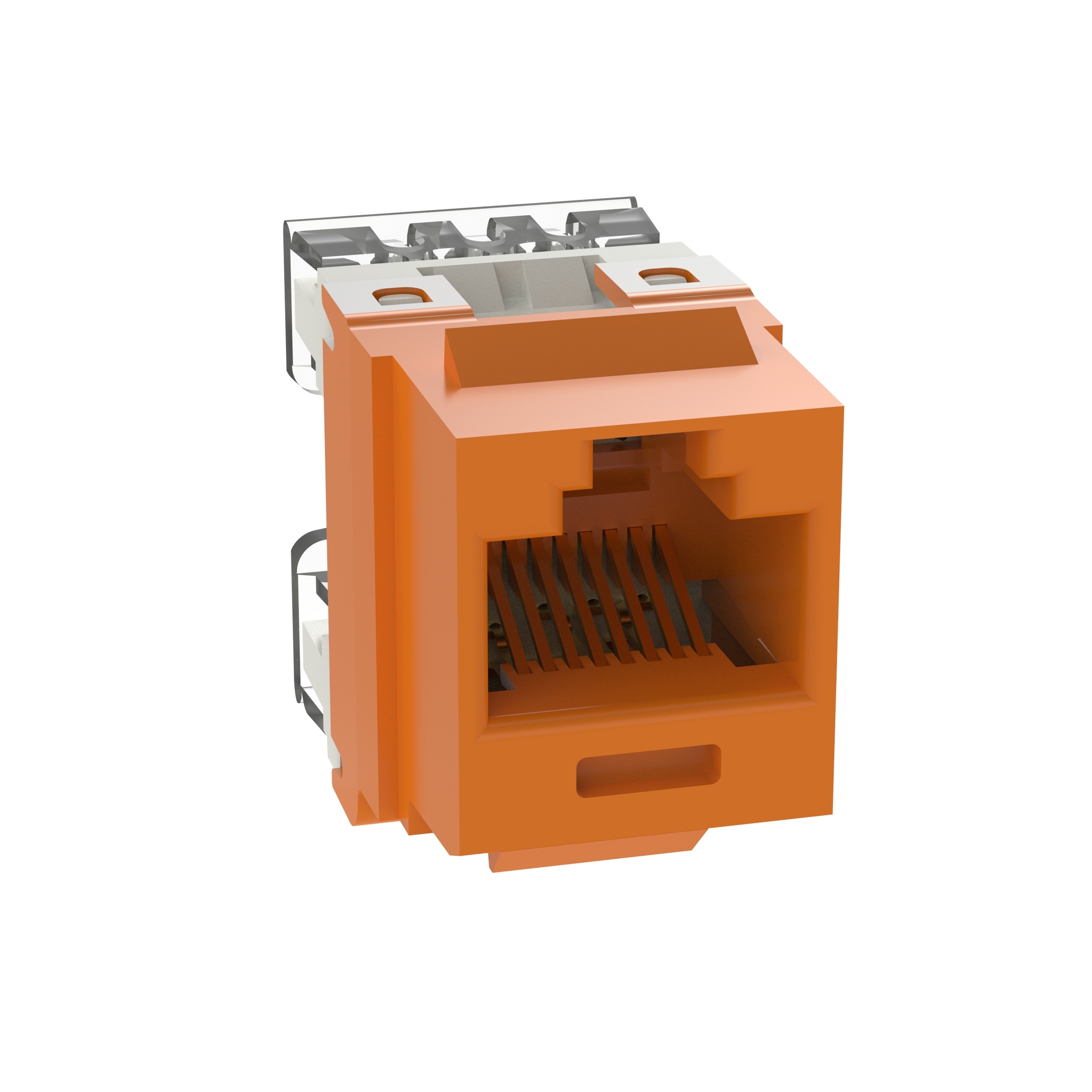 NetKey Cat 5e Punchdown Jack, Orange