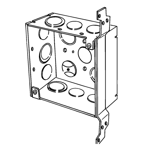 Features:With 1/2 IN Conduit Knockout, Grounding Wire, Standard:UL E18095, Number Of Outlet:13, Material:Steel, Size:4 X 4 X 2.125IN, Cubic Capacity:30.3CI